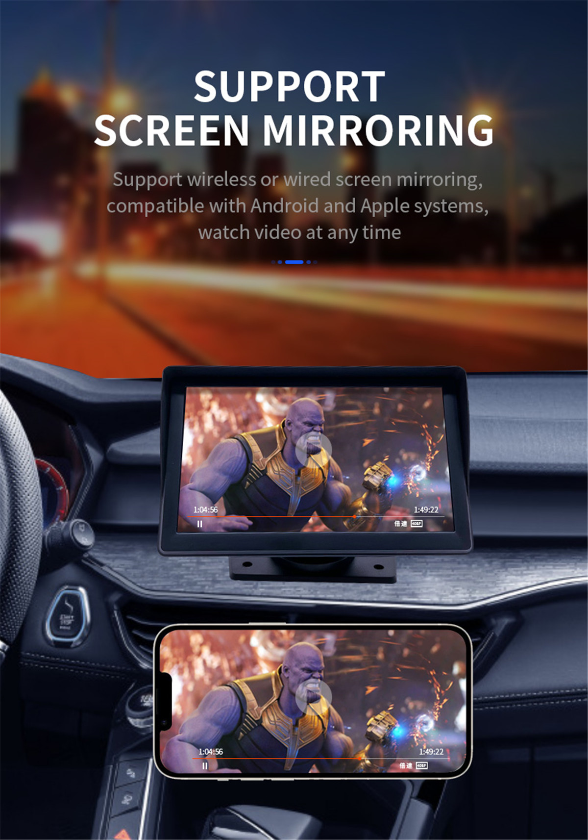 AOEDI Universal 7 ইঞ্চি Android Auto Carplay A5-02 (5)