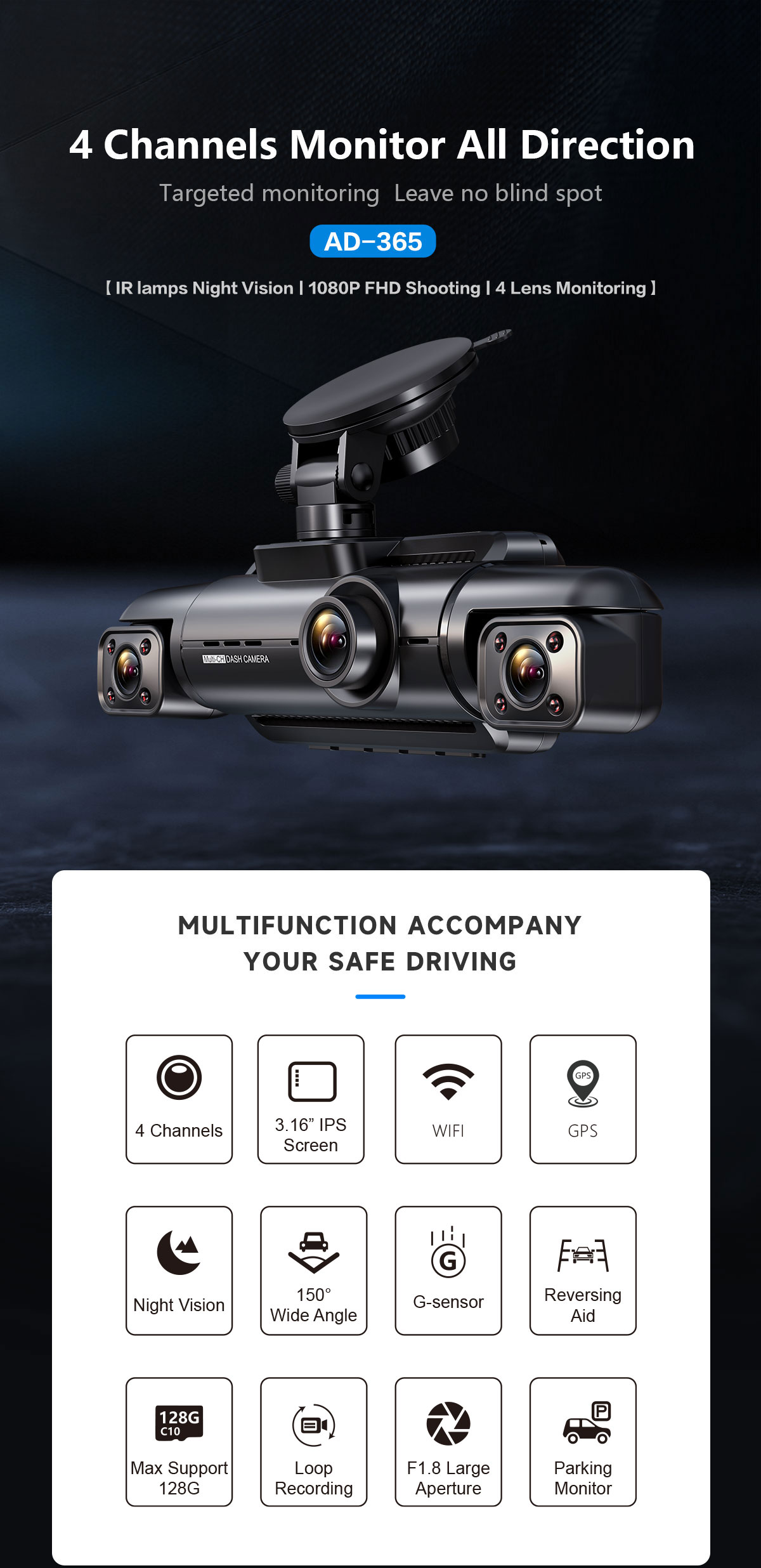 Tuam Tshoj 2k Dashcam Hoobkas