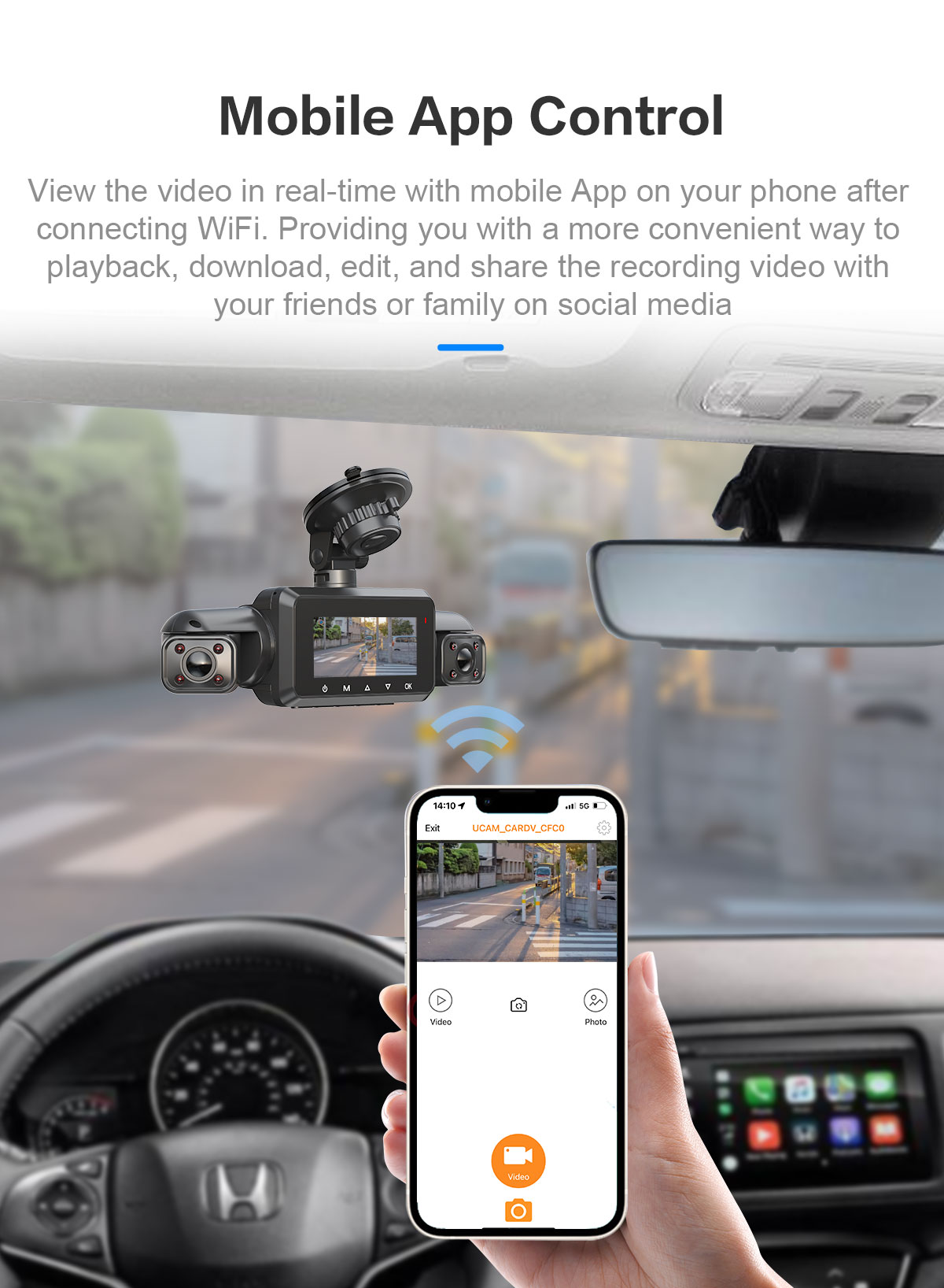 Tuam Tshoj 4 Channel Dash Cam Dvr