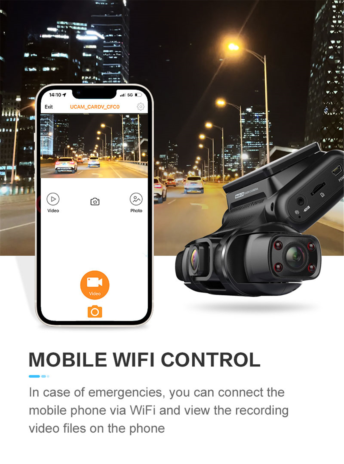 AOEDI 4 Channels 2K WiFi GPS Dash Cam AD-362-0 (5)