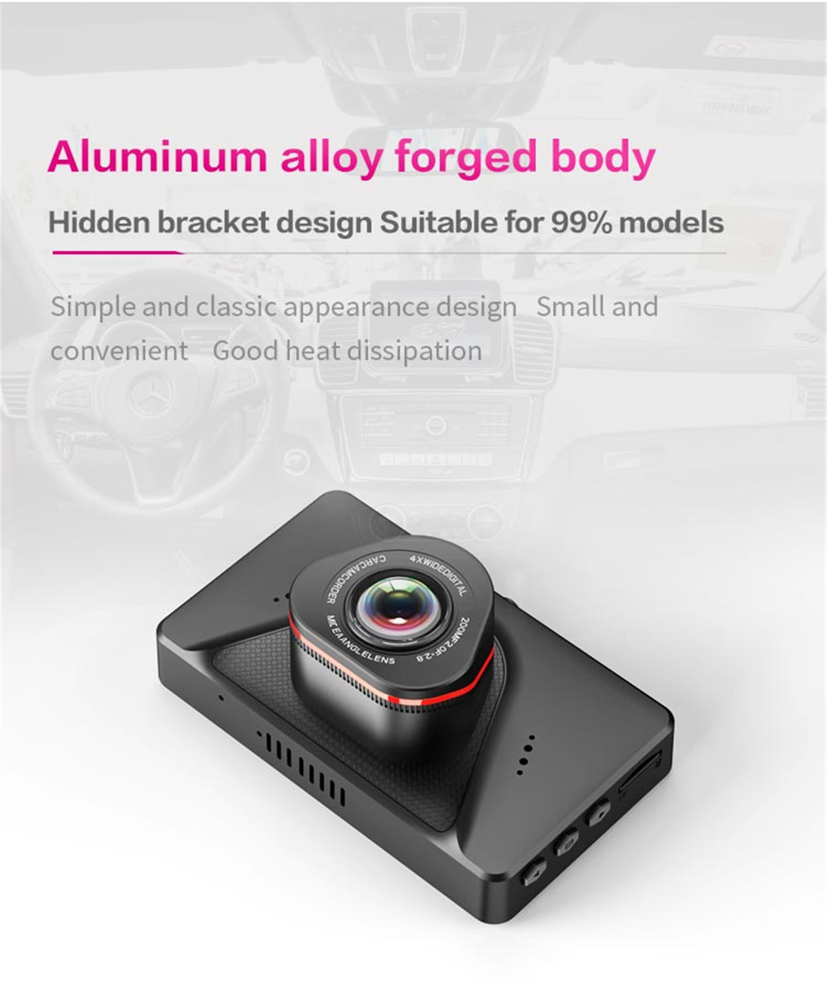 AOEDI Front and Rear 1080P Dual Dash Cam AD-359-02 (2)