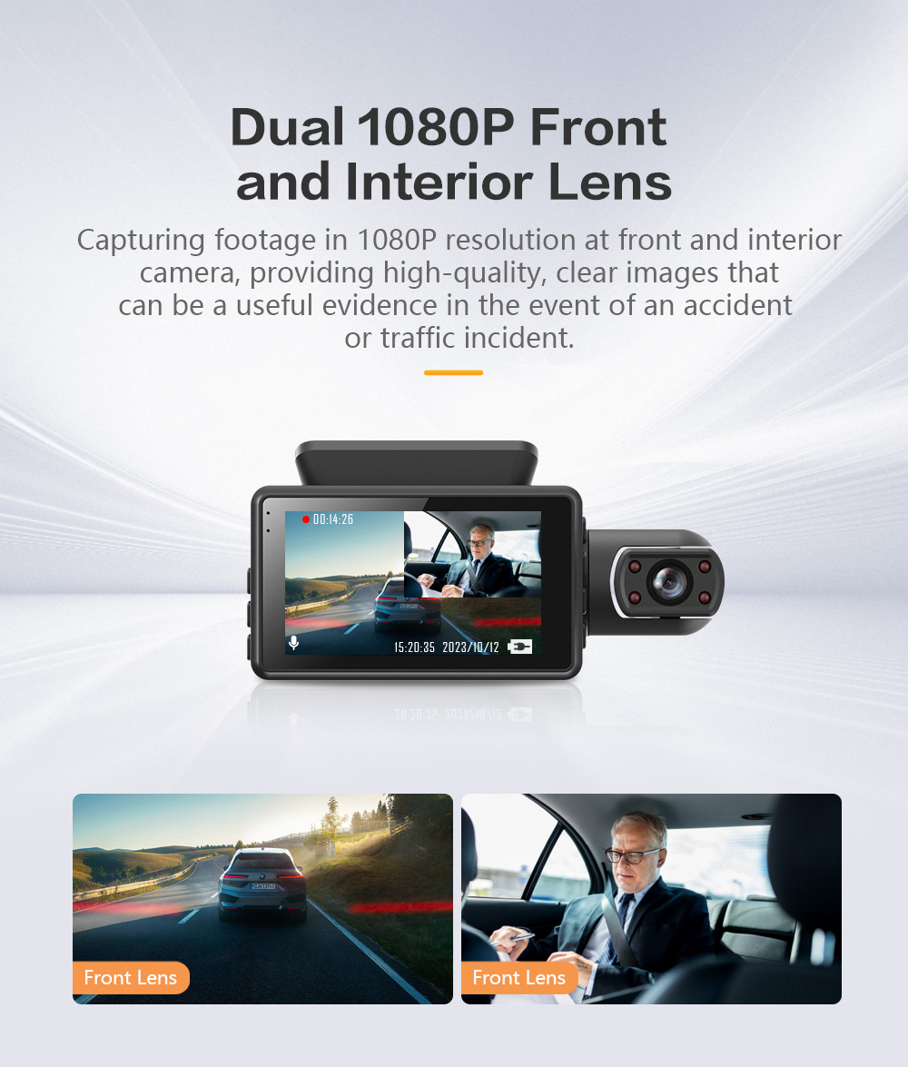 dual channel 1080p dashcam