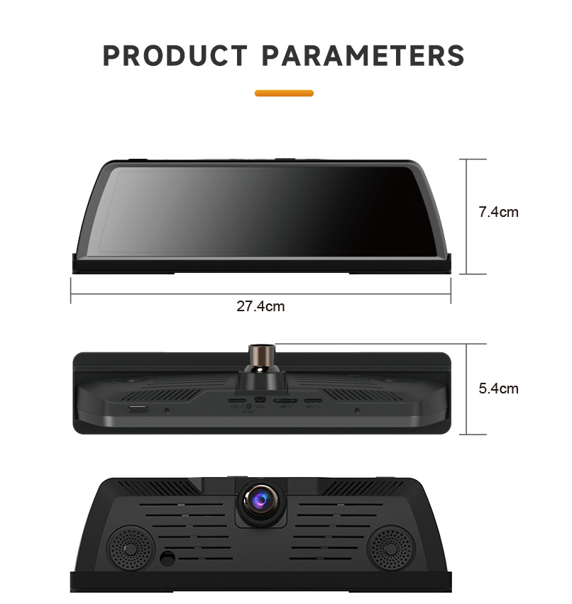 height of china 4 channel dash cam DVR